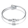 Elegant Mom's Day Heart Bracelet