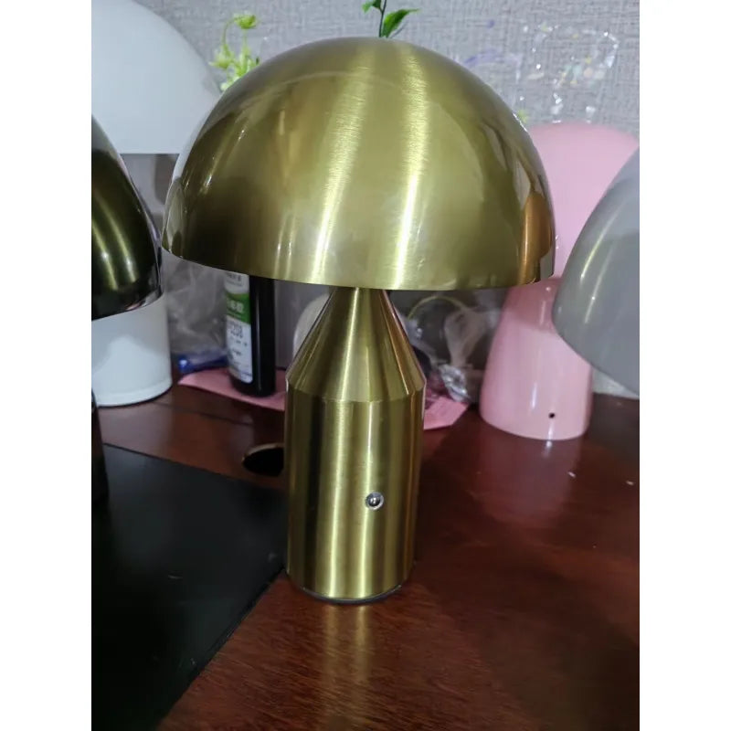 Chic Copper Mushroom Desk Light