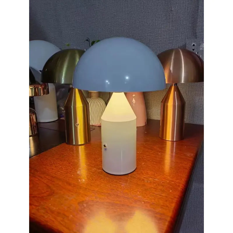 Chic Copper Mushroom Desk Light